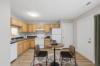 Full kitchen with dishwasher